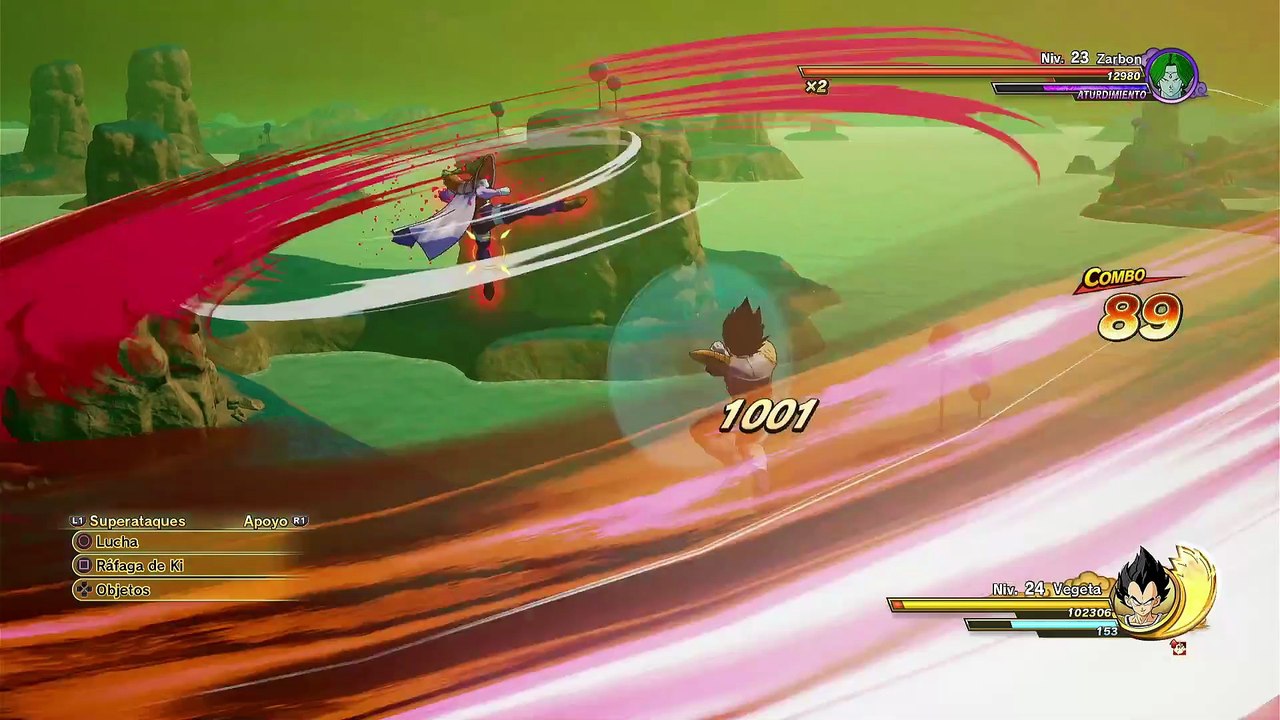 Zarbon vs vegeta