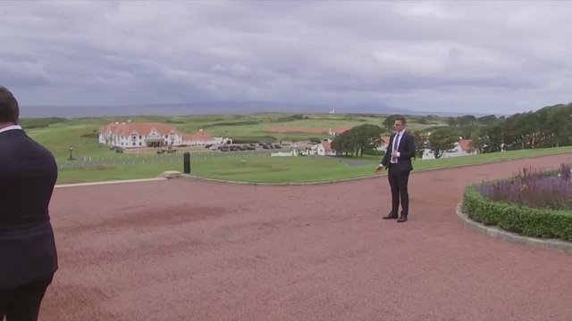 FULL TRUMP RECEPTION for KEIR STARMER and Lady Starmer at TURNBERRY