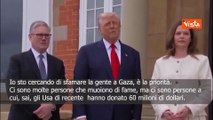 Gaza, Trump a Londra: Priorità è sfamare le persone, anche Ue si farà avanti