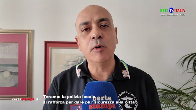 Teramo la polizia locale si rafforza per dare piu' sicurezza alla città