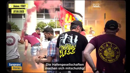 Europäische Hafenarbeiter stellen sich gegen Waffenexporte nach Israel