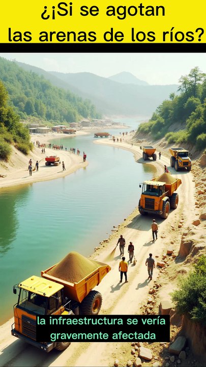 ¿Y si se acaba la arena de río?
