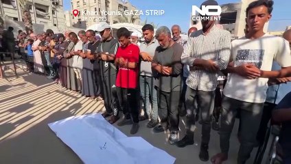 Filistinliler, Han Yunus'taki saldırıda hayatını kaybeden 11 kişiyi gözyaşlarıyla uğurladı