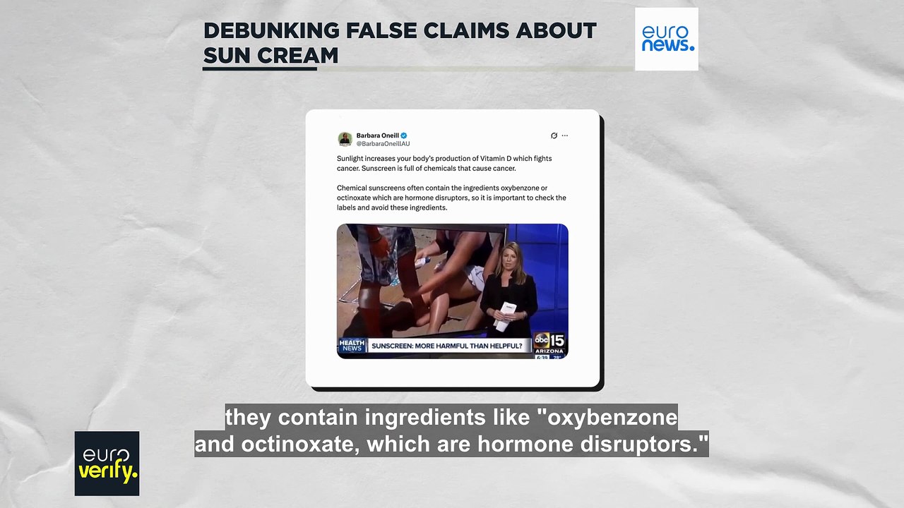 Debunking claims that sunscreen is harmful and causes cancer