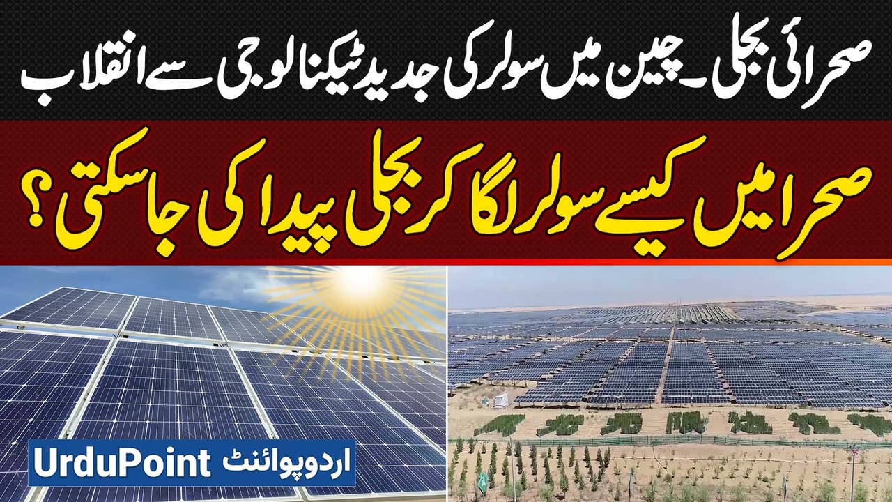 How Can Electricity Be Generated in Deserts? Revolution in China with Advanced Solar Technology