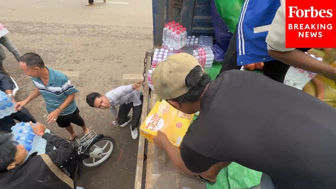 Civilians Prepare Humanitarian Aid As Fighting Between Thailand And Cambodia Continues