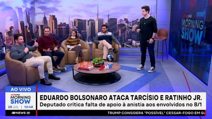 RACHA NA DIREITA? Eduardo volta a CRITICAR Tarcísio e Ratinho por não DEFENDEREM Bolsonaro