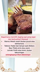 Bagaimana memilih daging sapi yang segar dan berkualitas #news