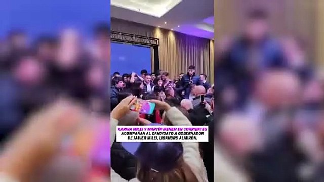 Karina Milei protagonizó junto a Martín Menem un acto para impulsar la candidatura de Lisandro Almirón