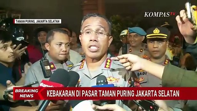 4 Tahanan Polsek Kebayoran Dievakuasi Imbas Kebakaran di Pasar Taman Puring KOMPAS.TV - Kapolres Me