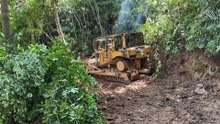 Process and Techniques for Opening Mountain Roads with D6R XL Bulldozer