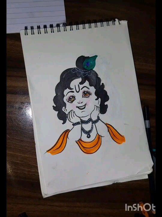 krishna drawing, krishna painting, How to draw Krishna.