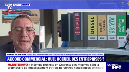 Accord UE-États-Unis: "Le prix à la pompe en France ne va pas bouger", estime Francis Pousse (syndicat automobile Mobilians)
