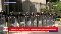 Manifestación frente a la Secretaría de Gobernación, CDMX