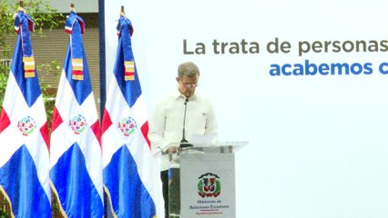 MIREX reitera el compromiso del gobierno dominicano en la lucha contra la trata de personas