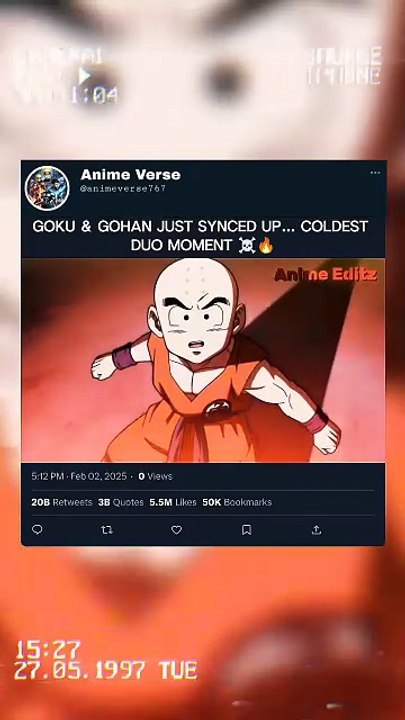 Goku & Gohan Just Synced Up🔥💀  #goku #foryoupage #foryou #anime #viral #grow #fyp