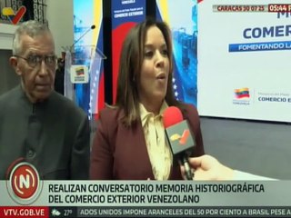 Realizan en Caracas el conversatorio "Memoria Historiográfica del Comercio Exterior Venezolano"