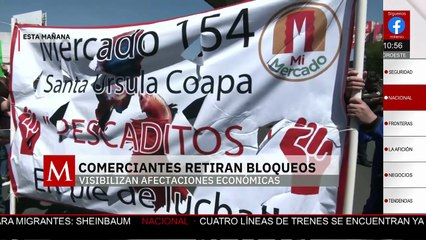 Tras protesta, comerciantes locatarios retiran bloqueos en las 16 alcaldías de la CdMx