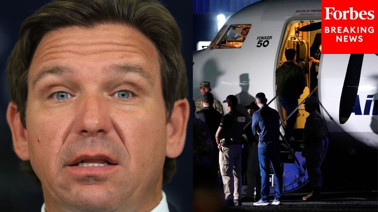 Ron DeSantis Demands 'Aggressive Deportation Schedule' At Alligator Alcatraz During Visit