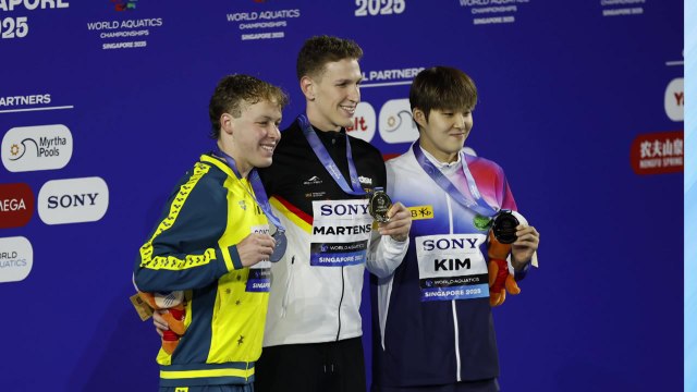 김우민, 세계선수권 자유형 400m 동메달...2회 연속 메달 / YTN