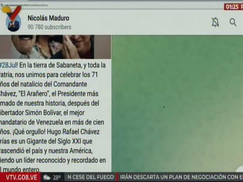 Presidente Nicolás Maduro conmemora 71 años del natalicio del Comandante Chávez