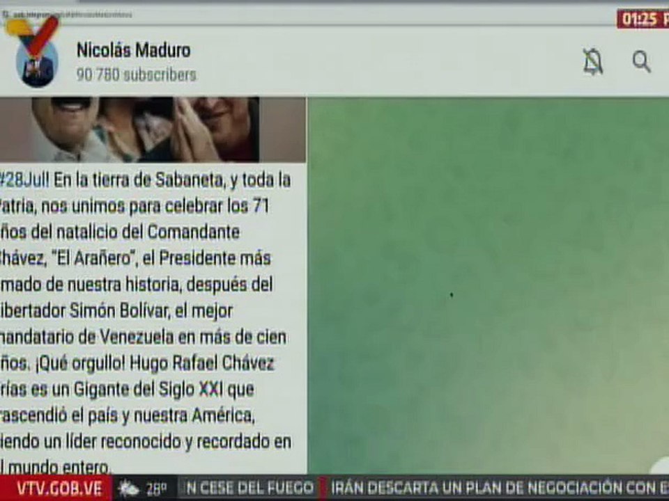 Presidente Nicolás Maduro conmemora 71 años del natalicio del Comandante Chávez