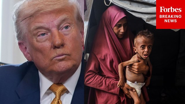 Trump Asked Point Blank About Starving Children In Gaza