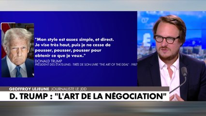 Geoffroy Lejeune : «Donald Trump est d'une lisibilité incroyable»