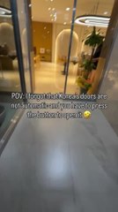 Man Crashes Into Restaurant Glass Door