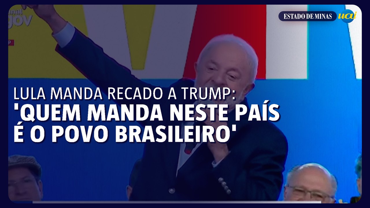 Lula manda recado a Trump: 'quem manda neste país é o povo brasileiro'