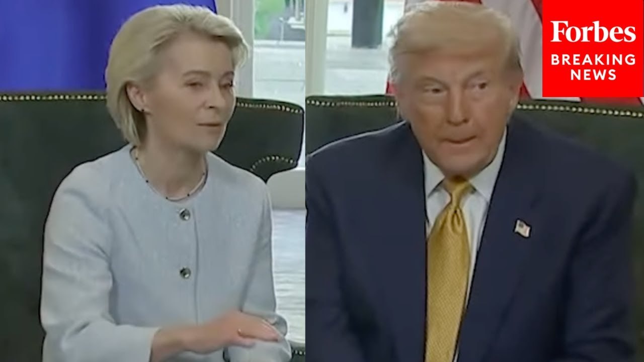 Trump, EU President Von Der Leyen Asked What Issues Slowed Down EU-US Trade Deal