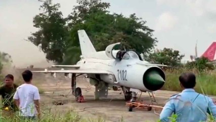Video visar möjlig återaktivering av sällsynt MiG-21bis-jaktflyg från Kambodjas flygvapen