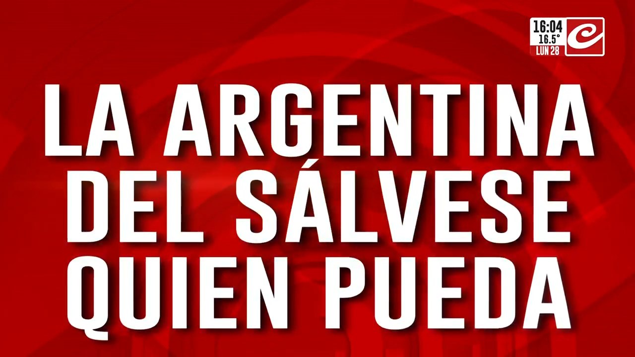 La Argentina del sálvese quien pueda