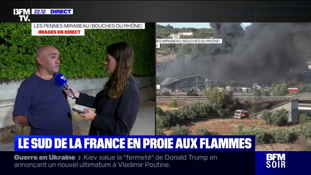 Incendie aux Pennes-Mirabeau: l'inquiétude d'un habitant, prêt à évacuer en cas de nouveau départ de feu