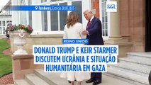 Trump e Starmer discutem a “situação desesperada” em Gaza e o fim da guerra na Ucrânia