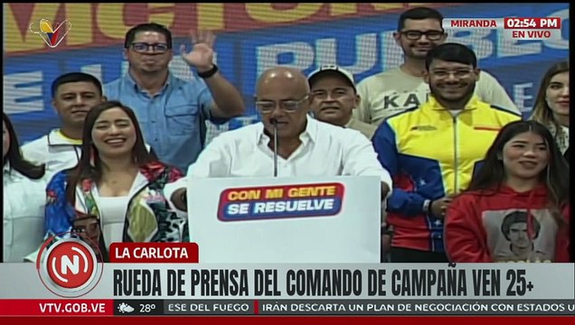 Comando de Campaña Ven25+ ofrece balance de la jornada electoral del 27-Jul