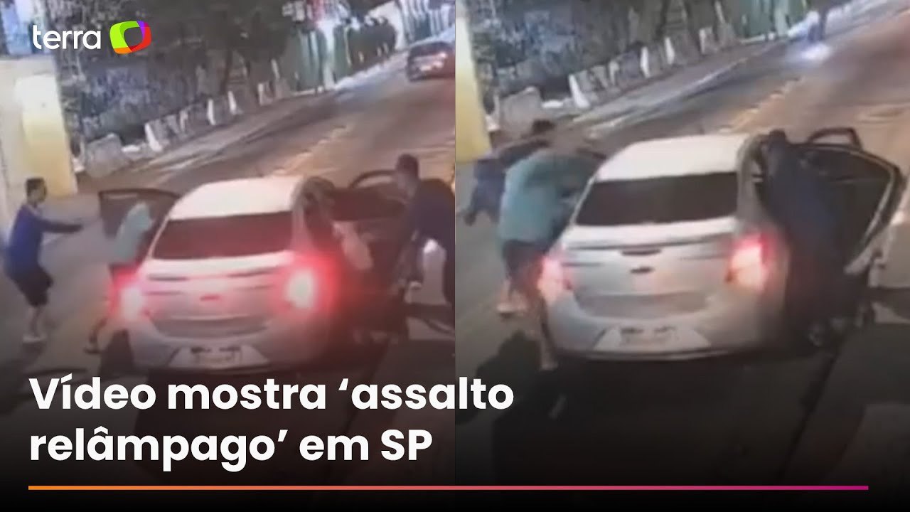 Criminosos arrancam passageiros e levam carro de motorista de aplicativo em 30 segundos em SP