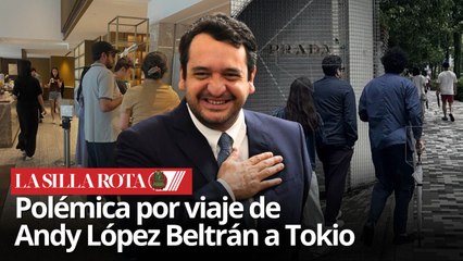 Andy López Beltrán captado en hotel de lujo y tienda Prada en Tokio