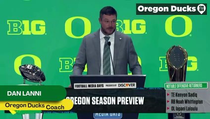 Oregon Ducks Coach Dan Lanning discusses the retention that the team has had this offseason