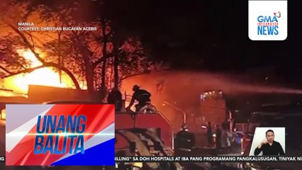 Mahigit 100 pamilya, apektado ng sunog sa Capulong Street | Unang Balita