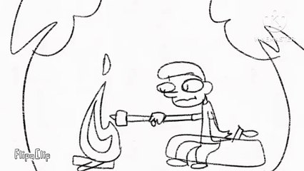 A Man Roasting Marshmallows for 40 Seconds