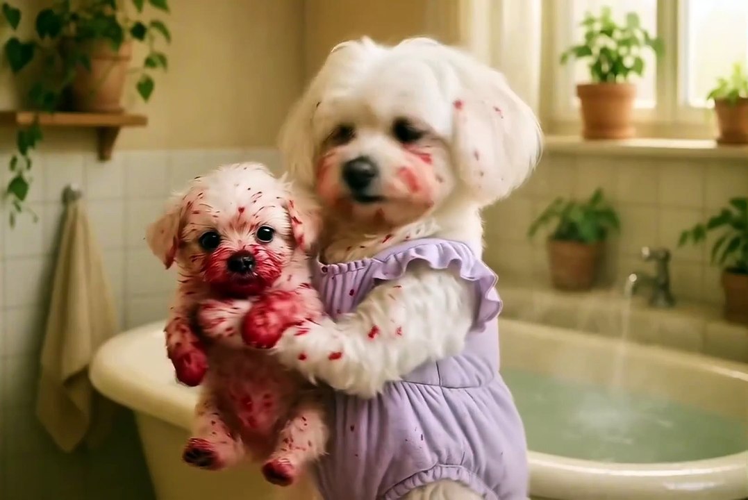 Puppy Chaos_ Foam, Jam & a Curtain Rod