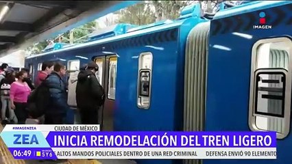 Inicia la remodelación del Tren Ligero