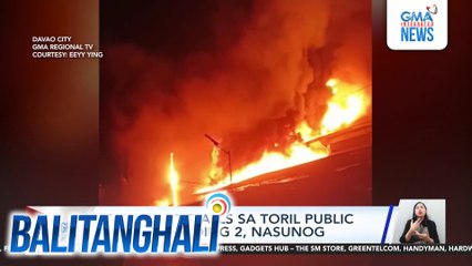 Mahigit 30 stalls sa Toril Public Market Building 2, nasunog | Balitanghali