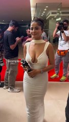 kate sharma makes her way around an awards event at a hotel in goregaon