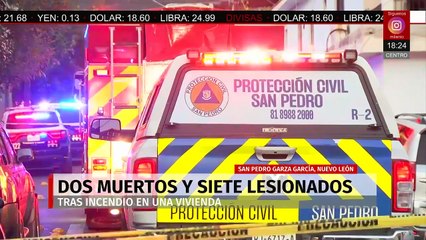 Incendio de una casa deja sin vida a dos menores en el centro de San Pedro, NL