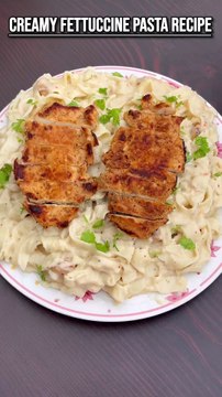 Creamy Fettuccine Pasta Recipe | Fettuccine Alfredo Recipe | Pasta Recipe | Creamy Pasta Recipe