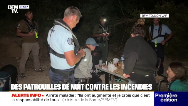 Les policiers du Var patrouillent jours et nuits pour surveiller les départs de feux et les comportements à risques des touristes