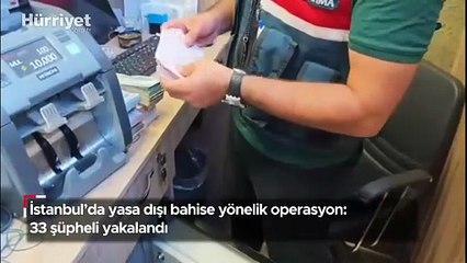 İstanbul’da yasa dışı bahise yönelik operasyon: 33 şüpheli yakalandı