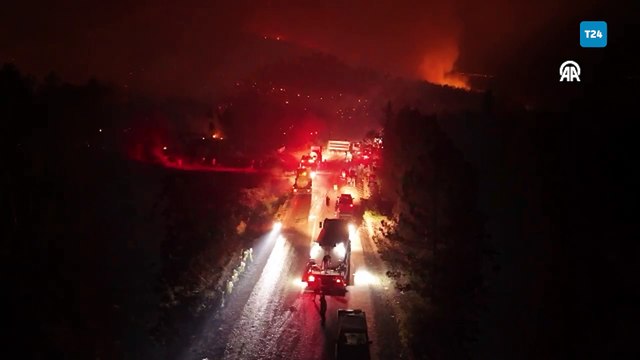 Bursa Orhaneli-Harmancık hattındaki orman yangınına müdahale!